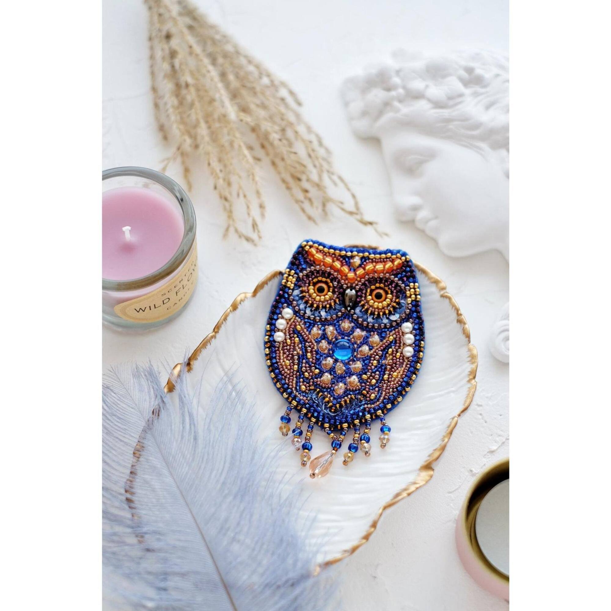 Abris Art Owl Beading Decoration Kit
